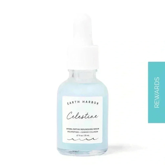 NEW Earth Harbor Celestine Hydra-Plumping Peptide Serum Hyaluronic Acid 1oz NIB - Picture 7 of 8